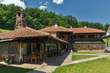 Fototapeta na wymiar Building in medieval Poganovo Monastery of St. John the Theologian, Serbia