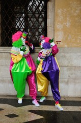 Fototapeta na wymiar karneval in venedig