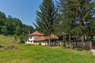 Fototapeta na wymiar Outside view of Poganovo Monastery of St. John the Theologian, Serbia