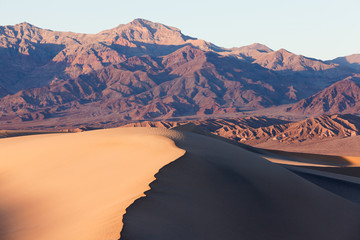 Fototapeta na wymiar Mesquite Sand Dunes Death Valley NP CA US