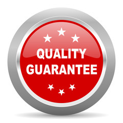 quality guarantee red metallic chrome web circle glossy icon
