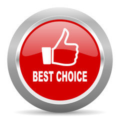 best choice red metallic chrome web circle glossy icon