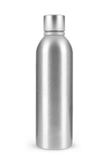 Metal bottle isolated on white background