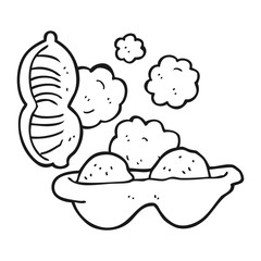 black and white cartoon peanuts