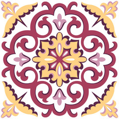 Beautiful ornamental tile background.