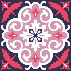 Beautiful ornamental tile background.