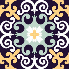 Beautiful ornamental tile background.