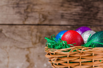 Easter Eggs In Basket