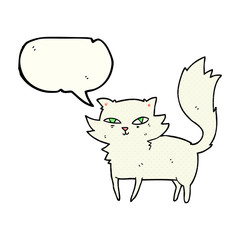 comic book speech bubble cartoon cat
