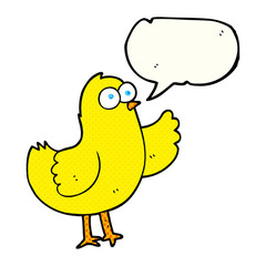 comic book speech bubble cartoon bird