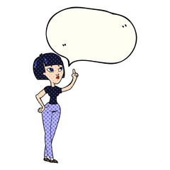 comic book speech bubble cartoon woman asking question