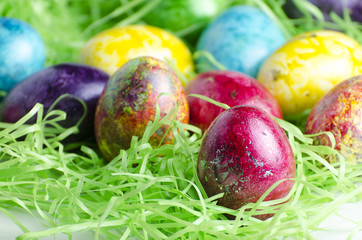 Colorful Easter eggs 