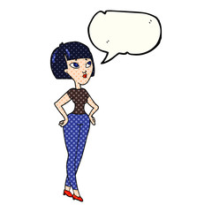 comic book speech bubble cartoon woman