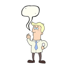 comic book speech bubble cartoon businessman