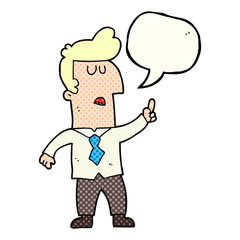 comic book speech bubble cartoon businessman