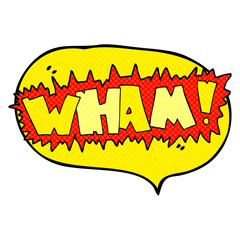 comic book speech bubble cartoon wham! symbol