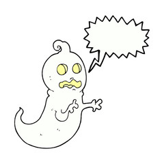 comic book speech bubble cartoon ghost
