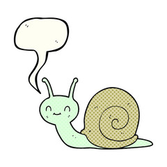 comic book speech bubble cartoon cute snail