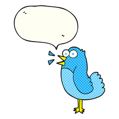 comic book speech bubble cartoon bird
