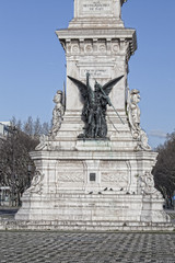 Details of the Monument to the Restorers on Restauradores Square