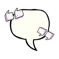 comic book speech bubble cartoon quote marks