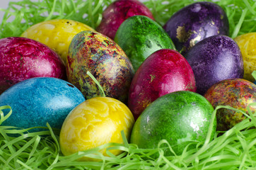 Colorful Easter eggs 