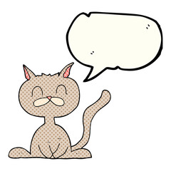 comic book speech bubble cartoon cat