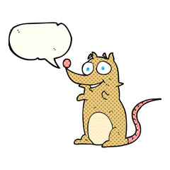 comic book speech bubble cartoon mouse