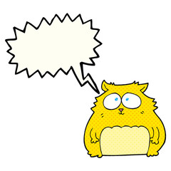 comic book speech bubble cartoon cat