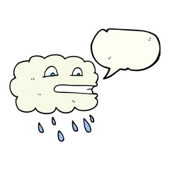 comic book speech bubble cartoon rain cloud