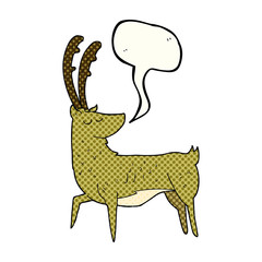 comic book speech bubble cartoon manly stag