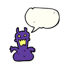 comic book speech bubble cartoon little alien
