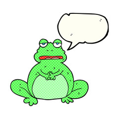 comic book speech bubble cartoon frog
