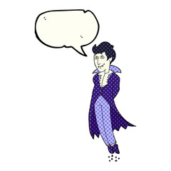 comic book speech bubble cartoon vampire