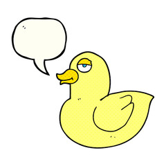 comic book speech bubble cartoon duck