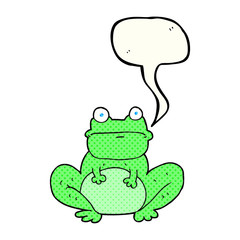 comic book speech bubble cartoon frog