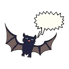 comic book speech bubble cartoon halloween bat
