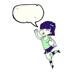 comic book speech bubble cartoon vampire girl