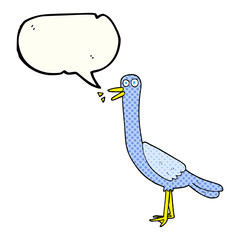 comic book speech bubble cartoon bird