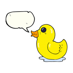 comic book speech bubble cartoon rubber duck