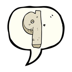 comic book speech bubble cartoon stone number nine