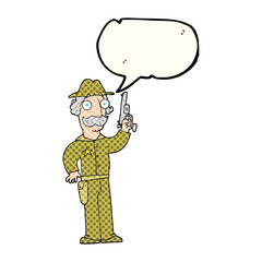 comic book speech bubble cartoon sheriff