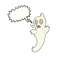 comic book speech bubble cartoon ghost