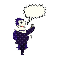 comic book speech bubble cartoon vampire