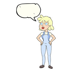 comic book speech bubble cartoon farmer girl