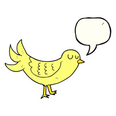 comic book speech bubble cartoon bird