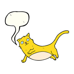 comic book speech bubble cartoon cat