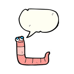 comic book speech bubble cartoon worm