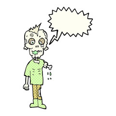 comic book speech bubble cartoon zombie