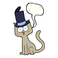 comic book speech bubble cartoon cat